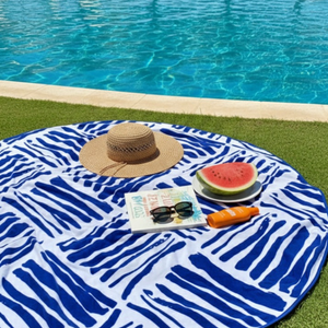 Toalla de Playa Redonda 150 cm. Colores surtidos.