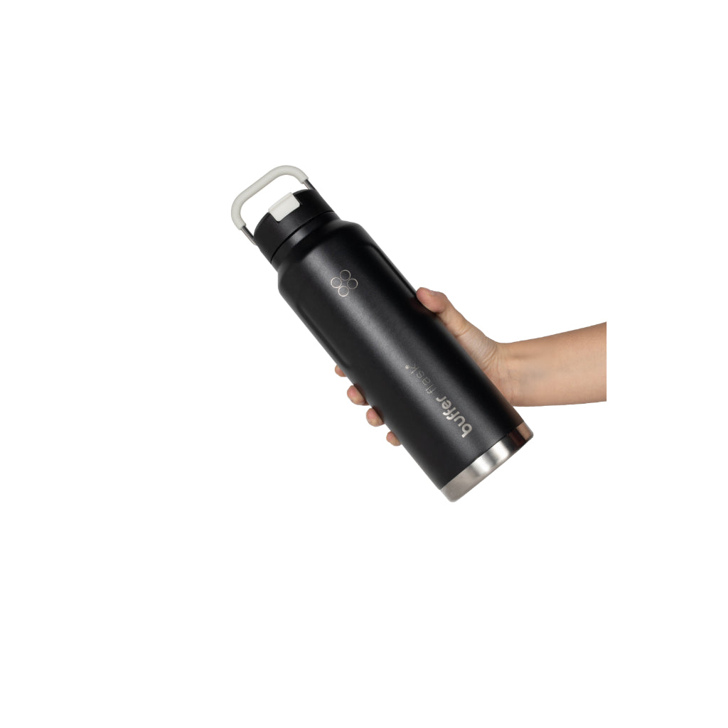 Botella Agua Termica Buffer Mallorca 1 litro Negro