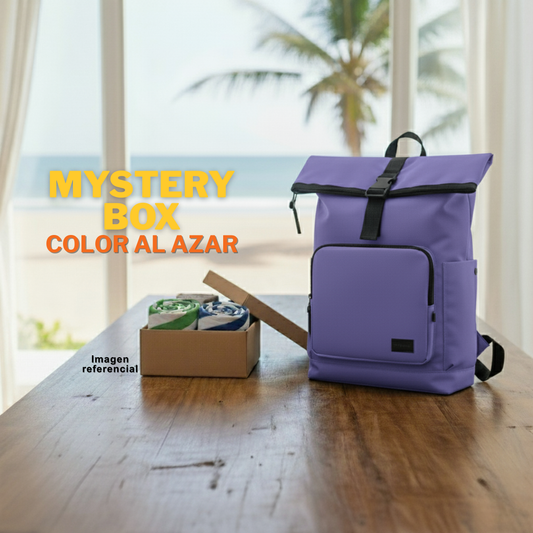Combo 43% OFF: Mochila Saxoline Preston Violeta 35 L + Toalla de Playa Redonda 150 cm surtido