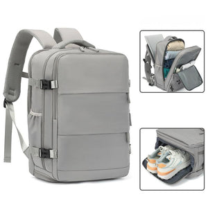 Combo: Mochila de Viaje 30L + Mochila Viaje Viral (Cabina Avión) 31L Premium Grey.