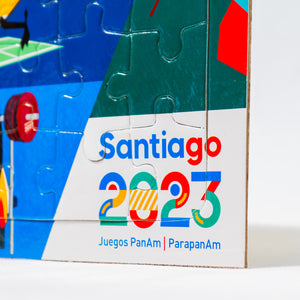 Puzzle 20 piezas mascota juegos santiago 2023