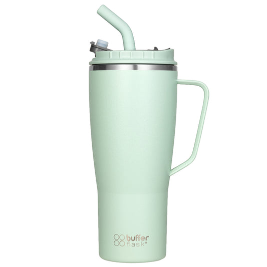 Mug Vaso Térmico Buffer Roques 1Lt + 2 Tapas Sage Green