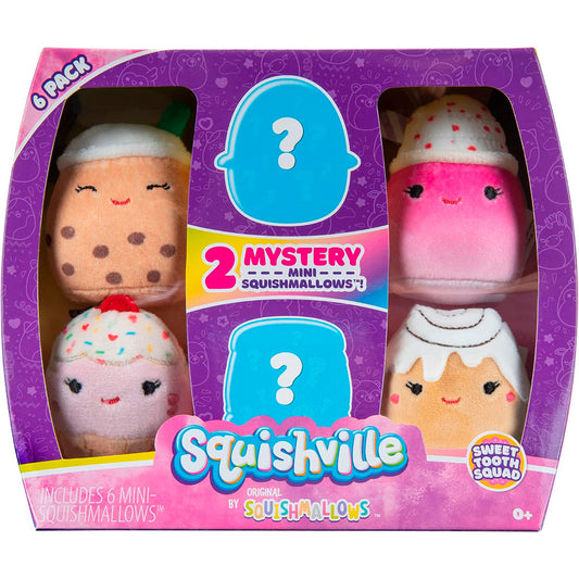 Squishmallows Set 6 Peluches 5 cm