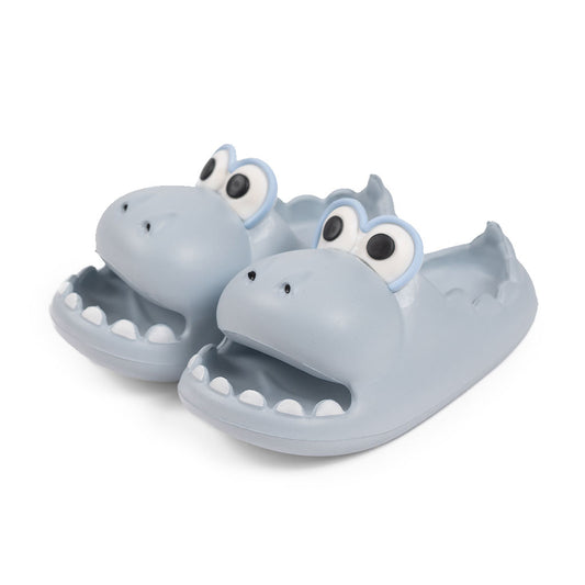 Sandalia Infantil Cocodrilo Goma Azul