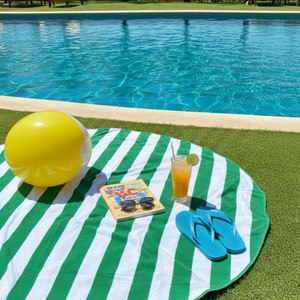 Toalla de Playa Redonda 150 cm. Colores surtidos.