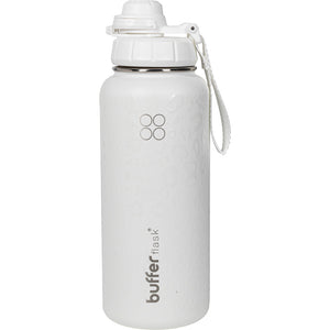 Botella Agua Térmica Buffer Morea 950ml +4 Tapas Ice Leopardo