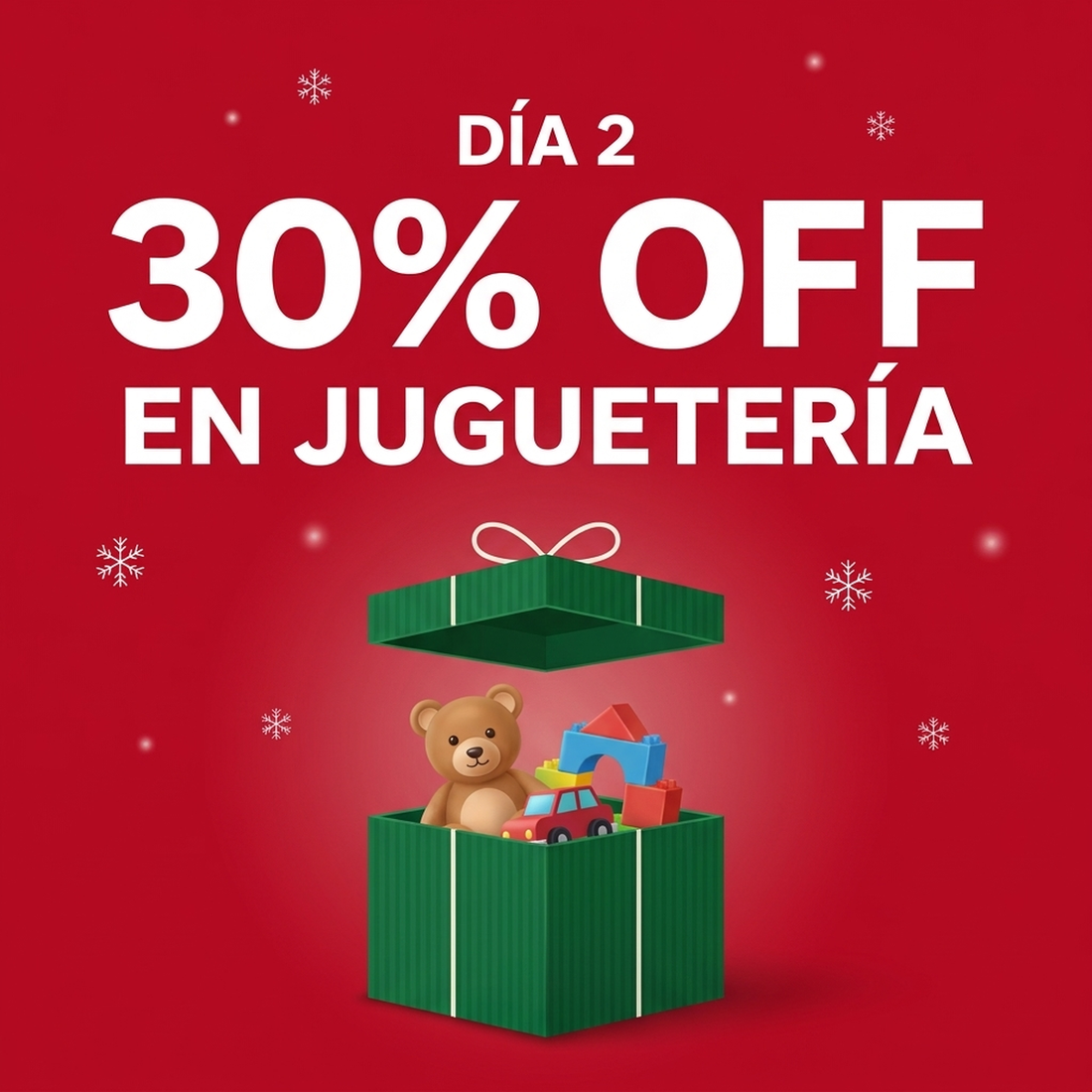 30% de descuento en Juguetería