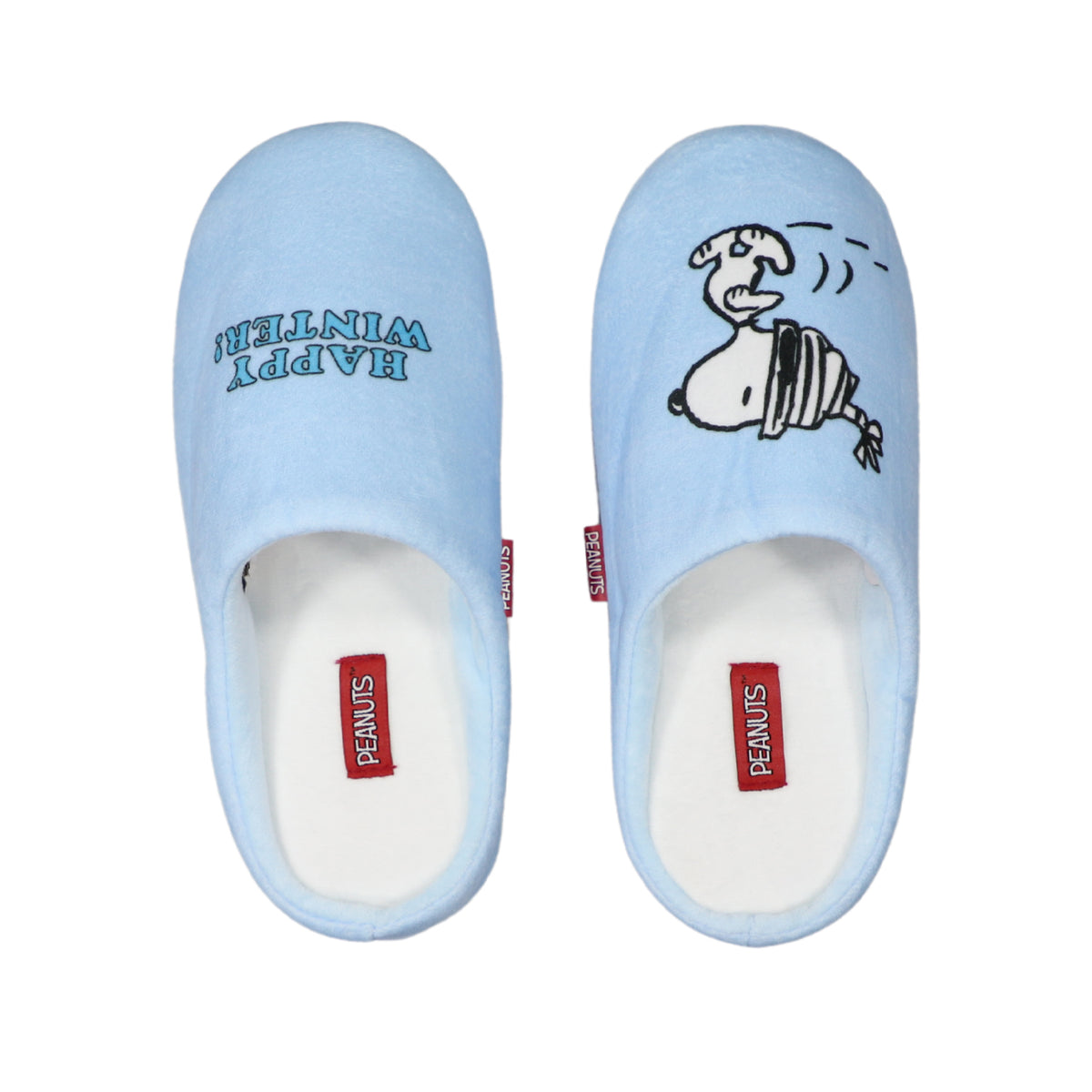 Pantufla Mujer Snoopy Celeste