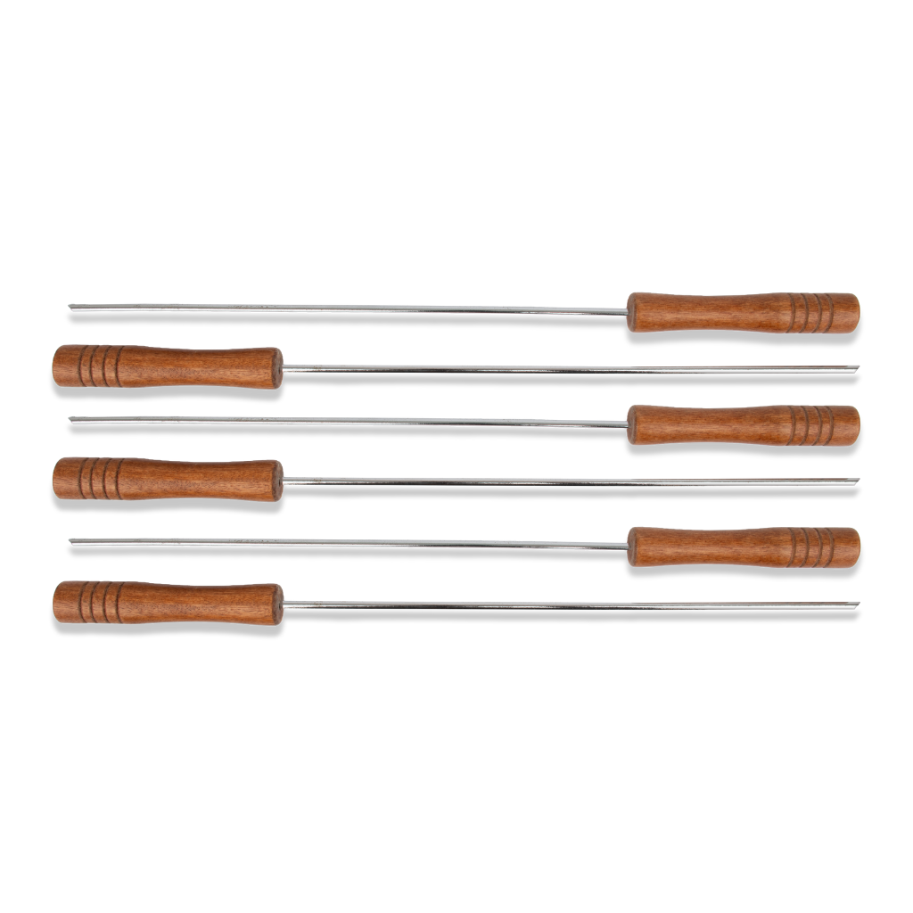 Set De 6 Pinchos Para Asado