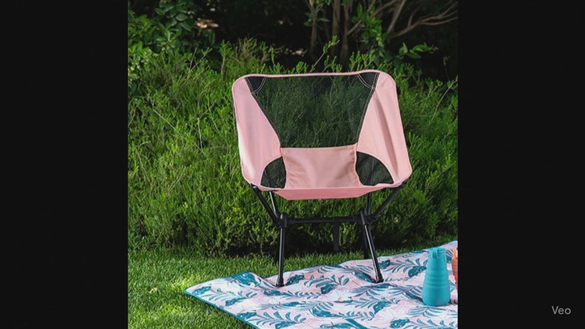 Combo 2 Sillas de Camping. 66% Off. 1 Azul + 1 Rosada