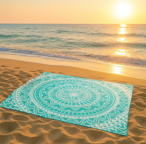 Toalla Playa XL 153X163Cm Mandala Aqua
