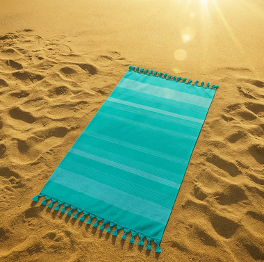 Toalla Playa Turca 80x160Cm Turquesa