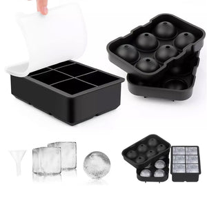 Set 2 Cubetas De 6 Hielos Silicona Casatua