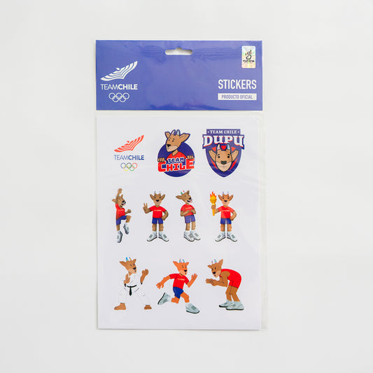 Stickers Team Chile Set 1
