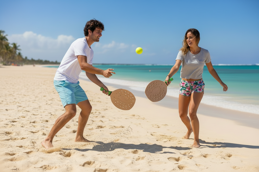 Set Paletas De Playa Verde