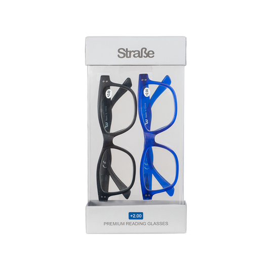 Pack Anteojos Lectura Blue/Black Strabe