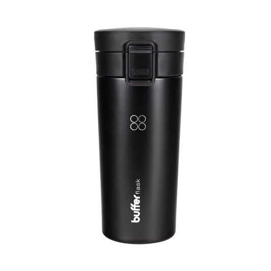 Mug Para Café Buffer Acero Inoxidable 380Ml Negro