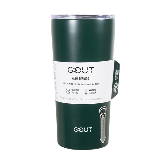 Mug 560 ml con Abridor Gout - Verde Oscuro
