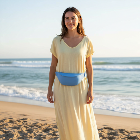 Combo Bolso Cooler 16.5Lt Beige +  Banano