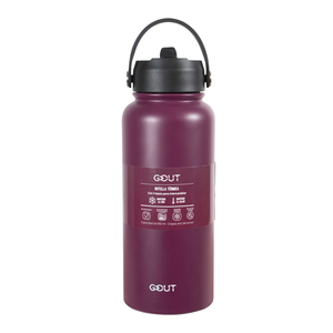 Botella Térmica 950 Ml Gout - 3 Tapas Color Burdeo