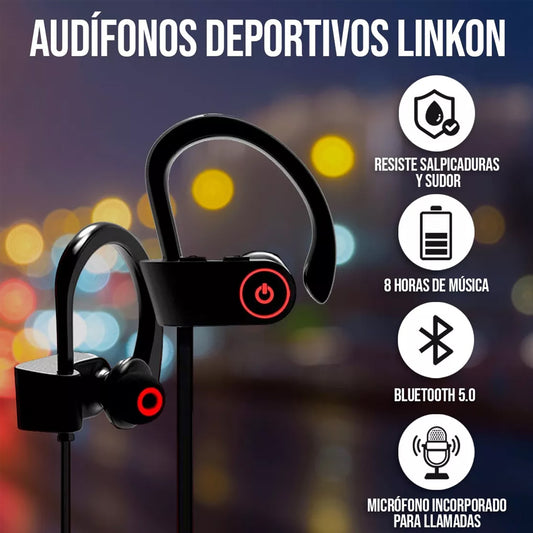 Audífonos Deportivos Inalámbricos Bluetooth Linkon