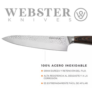 Cuchillo Premium Acero Inoxidable Webster Negro