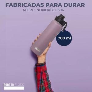Botella Térmica One2Go Acero Inoxidable 700 Ml Morado