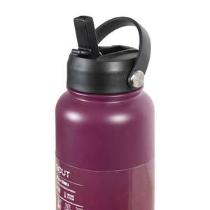 Botella Térmica 950 Ml Gout - 3 Tapas Color Burdeo