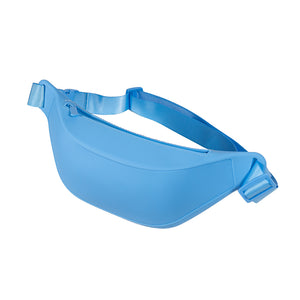 Combo Banano Silicona Celeste y Organizador de Viaje 24cm x 18cm Cosmetiquero Gout Rosado