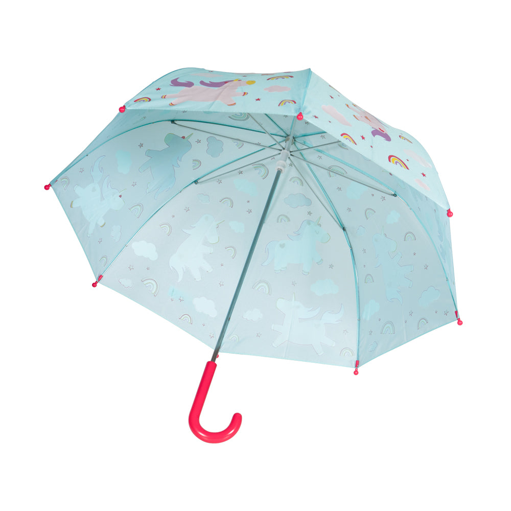 Paraguas Unicornio - Cambia de Color con el Agua