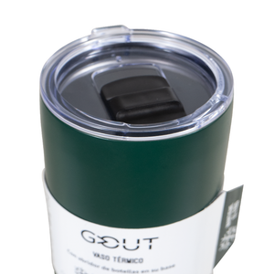 Mug Térmico 560 Ml Con Abridor Gout - Verde Oscuro