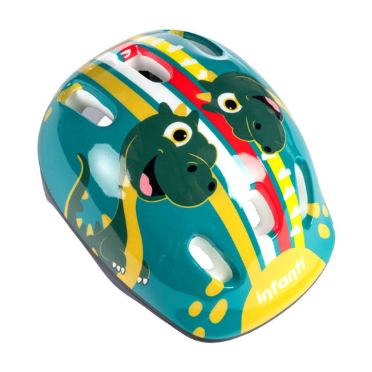 Set De Casco Y Rodilleras Green Infanti