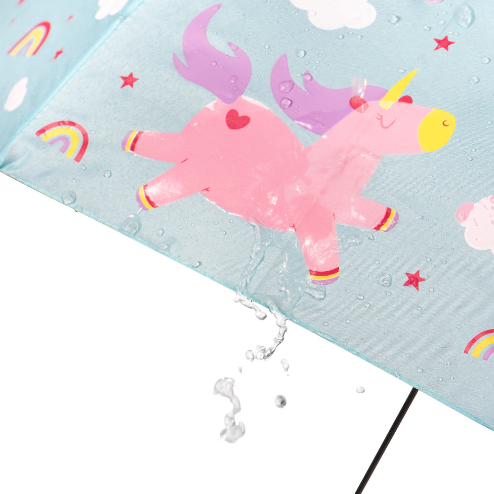 Paraguas Unicornio - Cambia de Color con el Agua