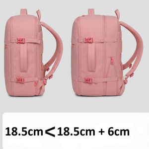 Mochila Llaima Dakota Rosado - expansion de 18.5 cm a 24.5 cm