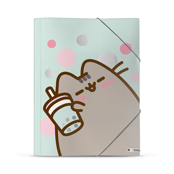 Carpeta oficio 3 solapas pusheen