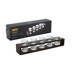 Set Vasos Shot Con Bandeja Wayu