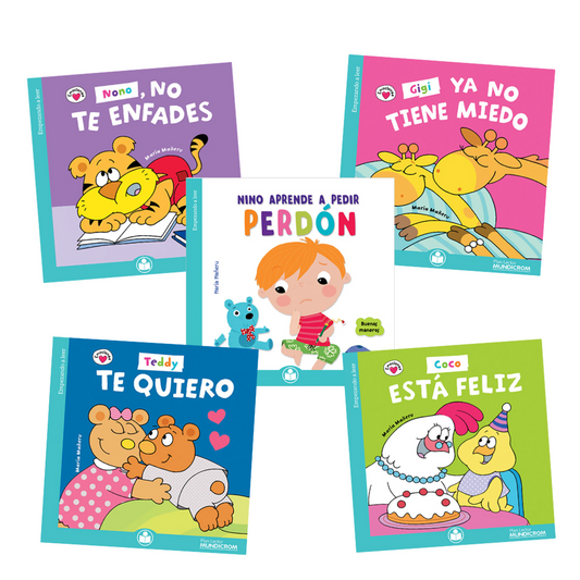Pack 5 Libros "Emociones"