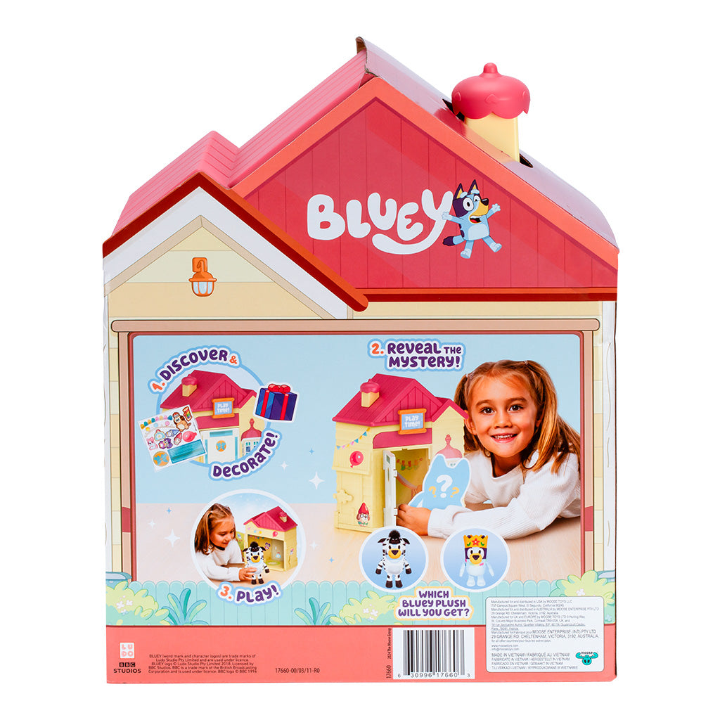 Combo 1 Peluche Bingo Bluey + 1 Baby Mickey Goodnight + 1 Casa Bluey Sorpresa