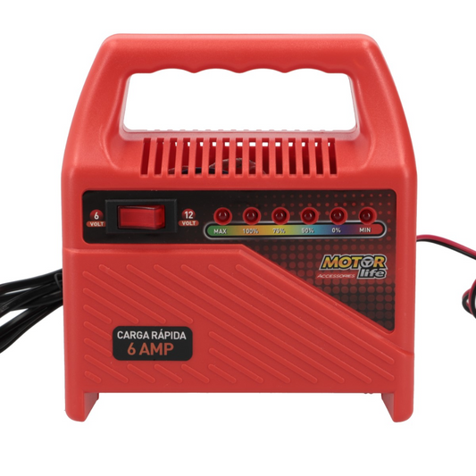Cargador De Batería Motorlife 6V / 12V