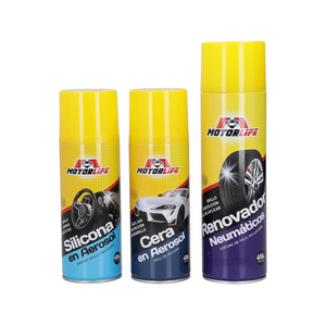 Tripack Silicona 450cc + Renovador 650cc + Cera 450cc Motorlife