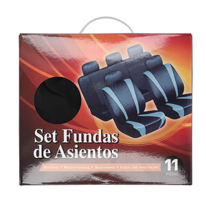 Motorlife Cubre Asientos Estándar Negro - Gris
