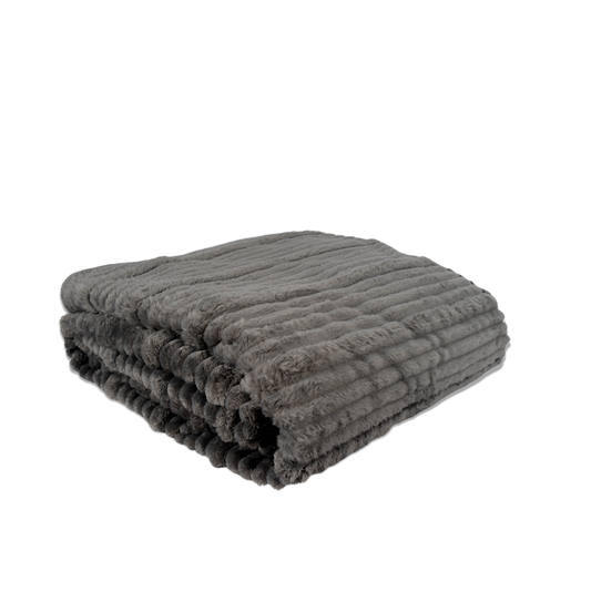 Cojín Manta Gris Oscuro INV26