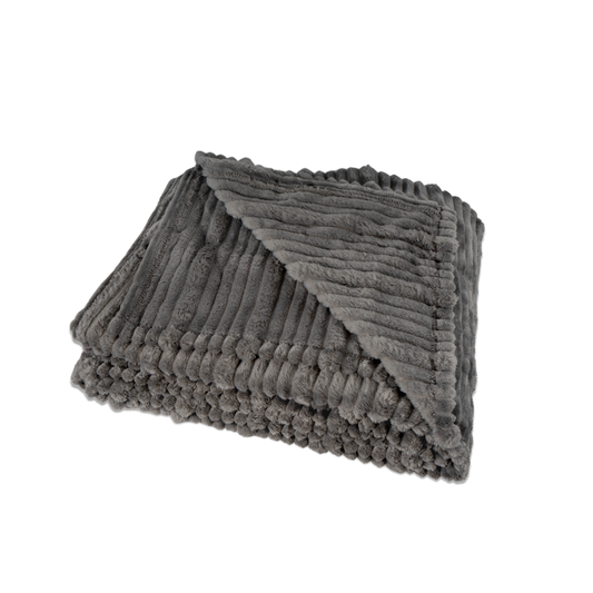 Cojín Manta Gris Oscuro INV26