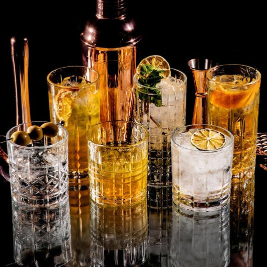 Set 6 Vasos Bajos Vintage Gatsby 330 ml FTA