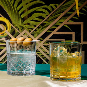 Set 6 Vasos Bajos Vintage Diamond 330 ml FTA