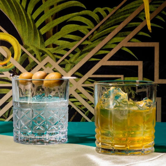 Set 6 Vasos Bajos Vintage Diamond 330 ml FTA