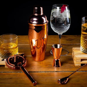 Set de Bar 4 Piezas Cobre Manhattan Lux Lugano