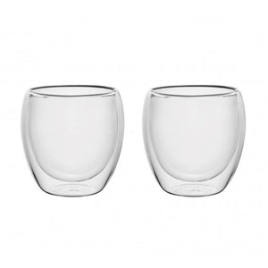 Set 2 Tazas Doble Pared 150 ml Borosilicato Bali Lugano