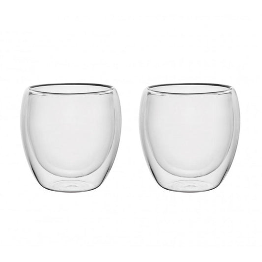 Set 2 Tazas Doble Pared 150 ml Borosilicato Bali Lugano