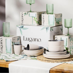 Set de Vajilla 20 Piezas Olive Lugano